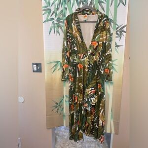 Farm Rio Paradise Forest Maxi Dress